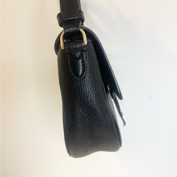 kate spade new york Knott Pebbled Leather Crossbody Saddle Bag - Picture 10 of 15